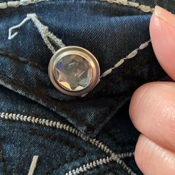 Twentyone Black Super Skinny Dark Wash Jeans 7/8 - Picture 9 of 14